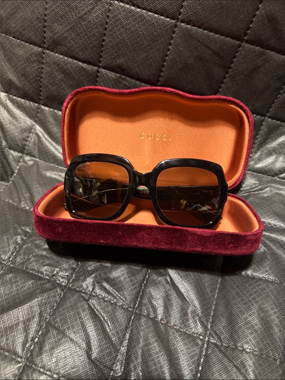 Gucci Square Sunglasses with Case